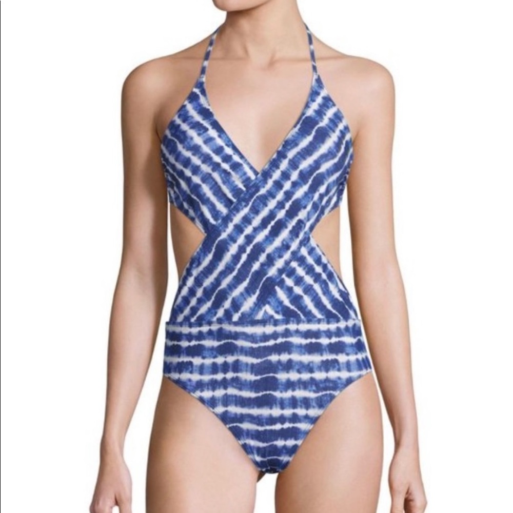 Tory Burch tie dye wrap one piece